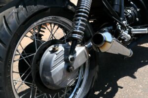Old Guzzi shocks with extensions welded to the bottom