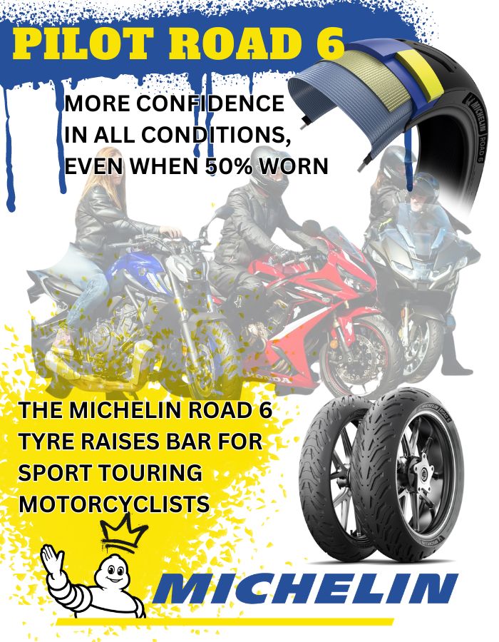 THE MICHELIN ROAD 6 TYRE RAISES BAR FOR SPORT TOURING MOTORCYCLISTS