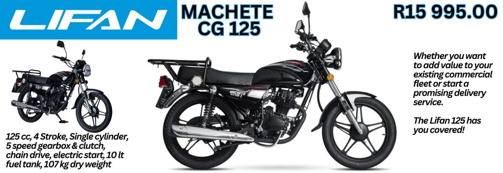 LIFAN MOTORCYCLES SOUTH AFRICA LIFAN MACHETE CG125