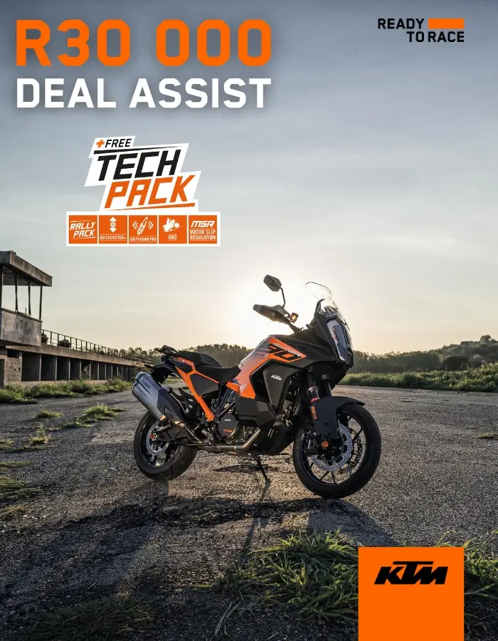 KTM SA - KTM 1290 SUPER ADVENTURE S - R30K DEAL ASSIST + FREE TECH PACK