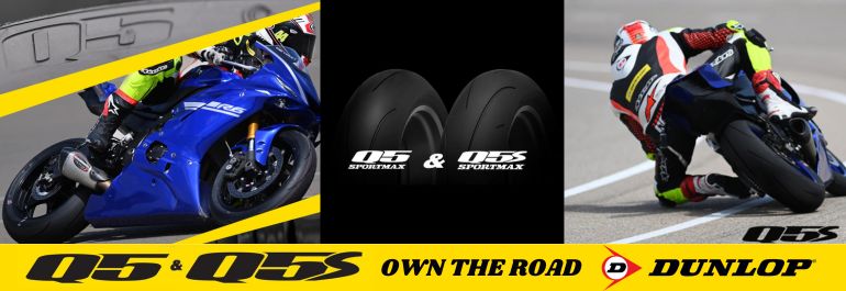 dunlop, dunlop motorcycle tyres, motorcycle tyres, sportmax, dunlop sportmax, sportmax Q5, Sportmax Q5S, dunlop q5, dunlop q5s