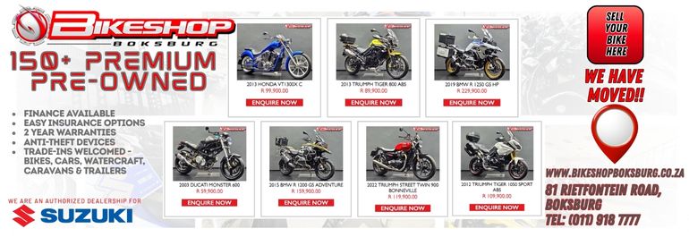 BIKESHOP BOKSBURG SUZUKI EAST - 150 PREMIUM PREOWNED IN STOCK - STRIP 7 - RF_DT