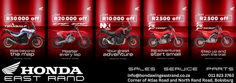 honda, honda wing east rand, crf, nx500, transalp, africa twin, hornet