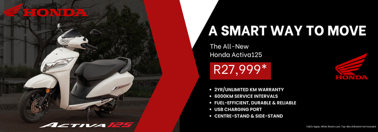 Honda Activa125 R27,999 Web Banner July 2026 Strip