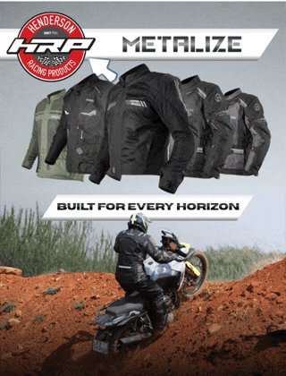 Portrait - Henderson Racing Products Metalize riding gear
