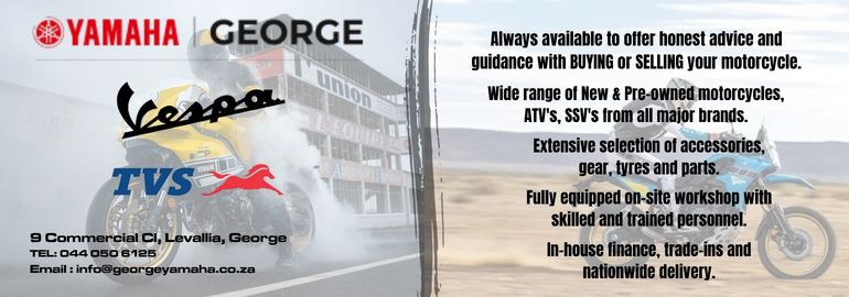 ktm george, ktm, yamaha george, yamaha, vespa, tvs, gasgas, husqvarna, tex motorcycles