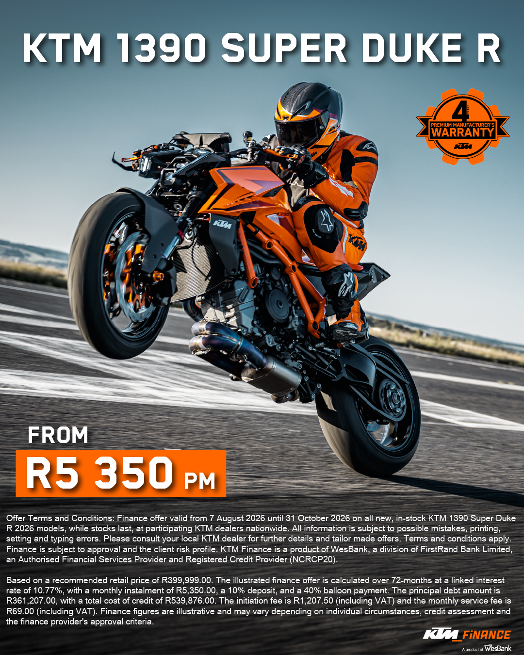 ktm, ktm south africa, ktm 1390 super duke r